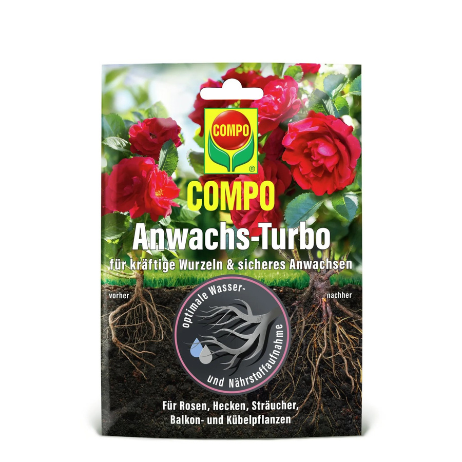 Compo Wurzel-Turbo Bewurzelungspulver für Rasen, Bäume, Sträucher, Rosen und Kübelpflanzen, 50 g - Bild 2