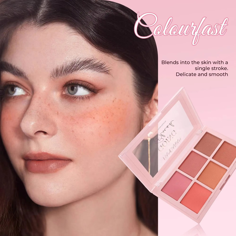 handaiyan Rouge-Make-up-Palette, Gesichtspuder, Matt - Bild 2
