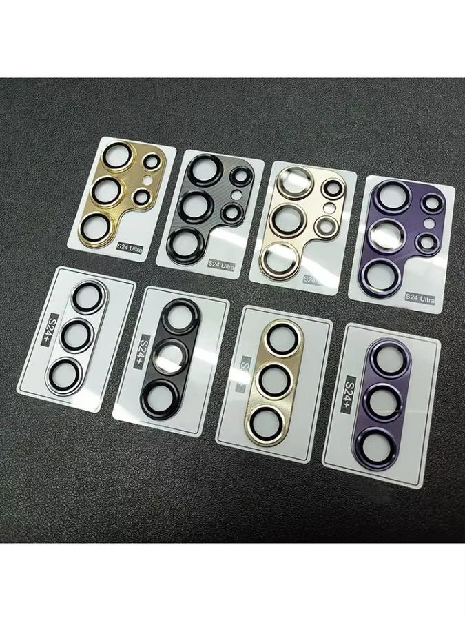 Aluminium-Objektivschutz aus gehärtetem Metall für Samsung Galaxy S24 S23 Plus S25 Ultra S24 Plus in Schwarz - Bild 4