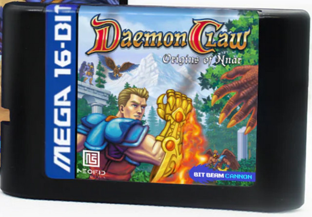MD DaemonClaw Origins of Nnar Action-Adventure Modul für die Mega Drive Konsole - Bild 1