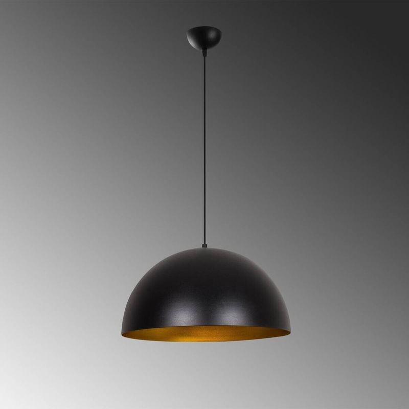 Opviq Pendelleuchte Sivani in Gold und Schwarz aus Metall mit E27 Fassung, Höhe: 121 cm, Breite: 50 cm, Tiefe: 50 cm - Bild 4