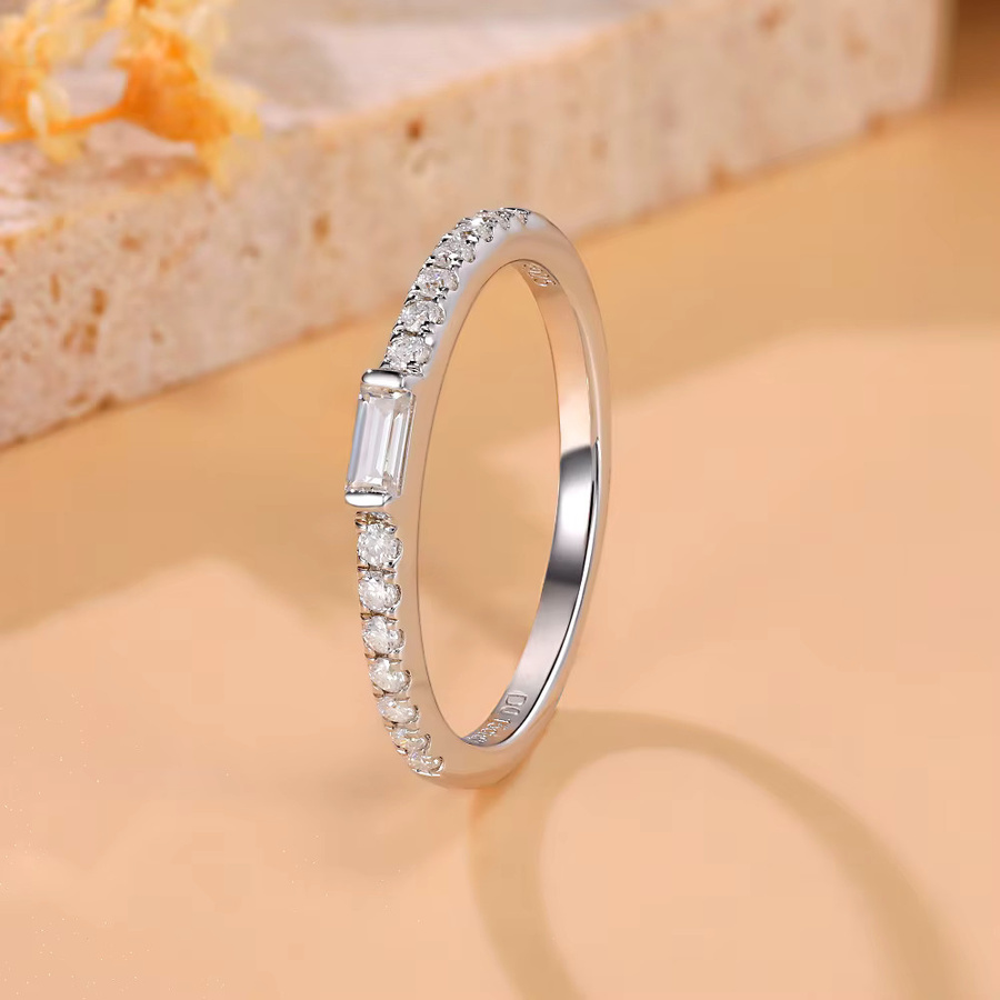 Pretty Beauty Ring 925 Silber, Moissanit, Damen - Bild 2