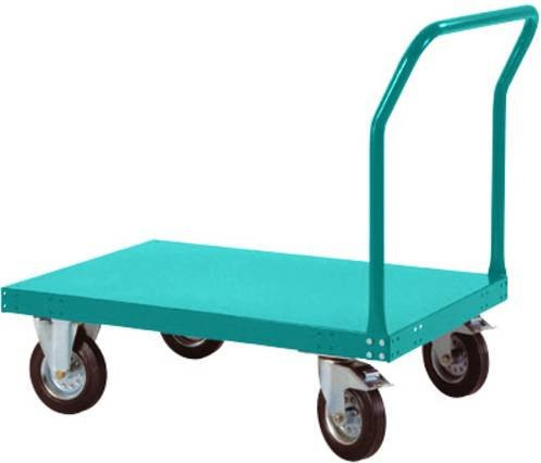Manuflex Plattformwagen TP0162.5021 in Blau und Türkis aus Stahl - Bild 1
