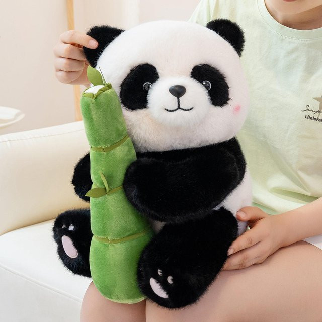 Yiran toy Panda Plüschtier, Cartoon Tier, 25cm - Bild 1
