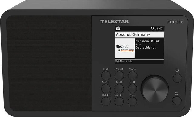 Telestar TOP 200 Internetradio in Schwarz mit DAB+ und UKW - Bild 1