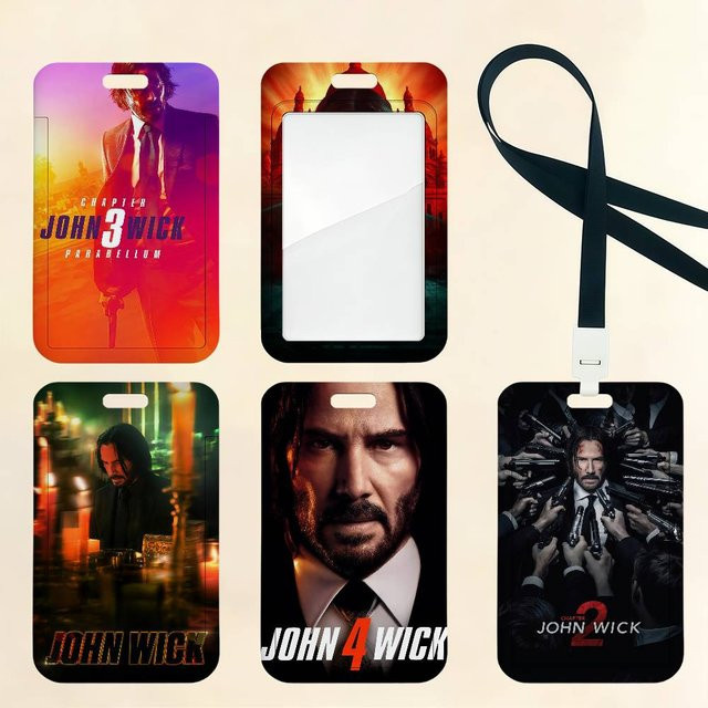 J-John John Wick Kartenhalter aus Kunststoff für Bankkarten, Kreditkarten und Ausweise in Multicolour - Bild 1