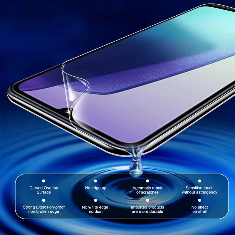 Caynes Hydrogel Screen Protector Transparent für iPhone 17 Pro 16 15 14 Pro Max 13 12 11 Soft HD Vollabdeckung - Bild 4