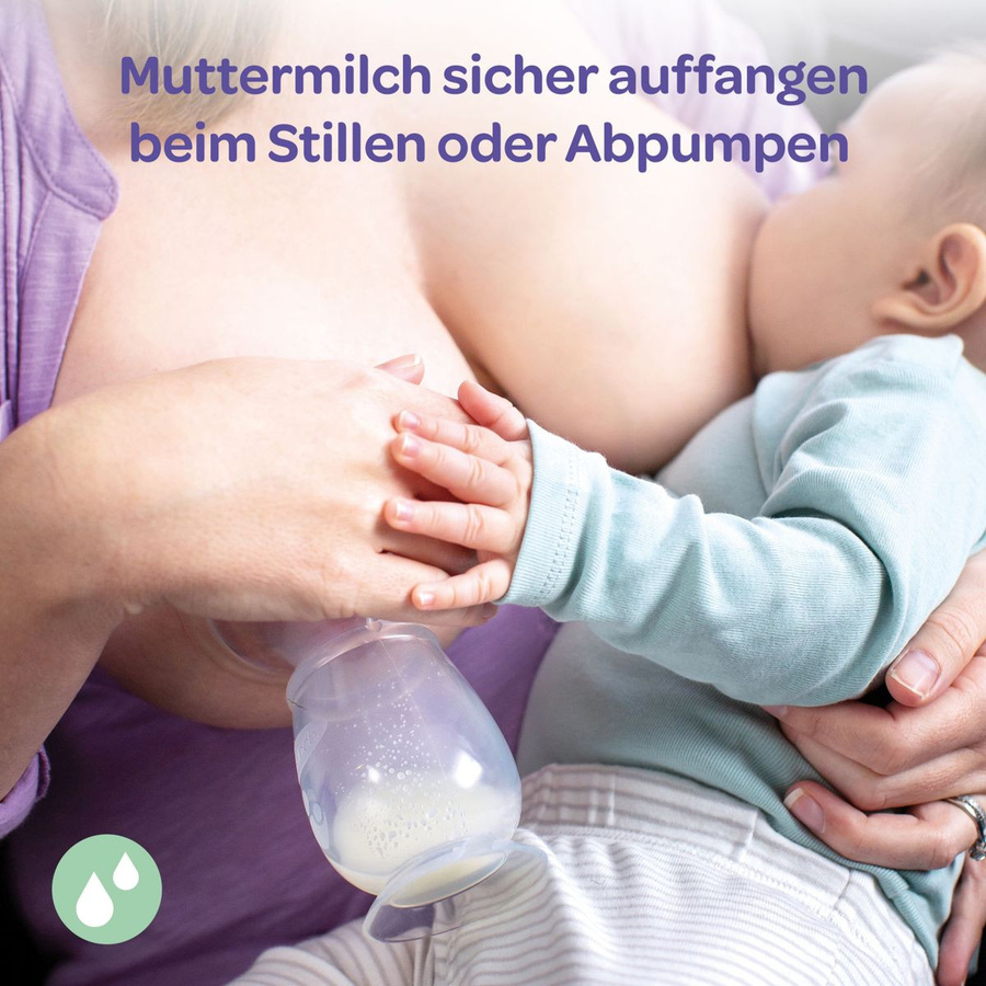 Lansinoh Silikon-Handmilchpumpe in Transparent und Lila - Bild 4