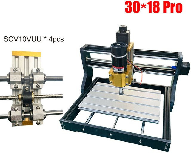 DAZZLEEX CNC 3018 Pro Upgrade Kit CNC Router für Hobby Projekte und Gravur mit 12mm Spindeldurchmesser - Bild 1