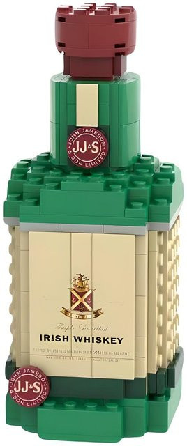 Kreative Whiskeyflasche Bausteine, 3D Puzzle DIY Modellbausatz, ab 14 Jahren - Bild 1