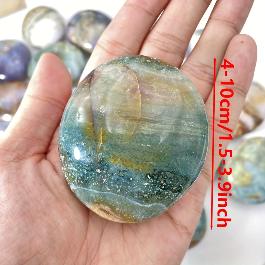 CrystalHola Quarz-Ozeanjaspis-Kristallstein in Multicolor als abstrakte Dekoration für deinen Tisch - Bild 3