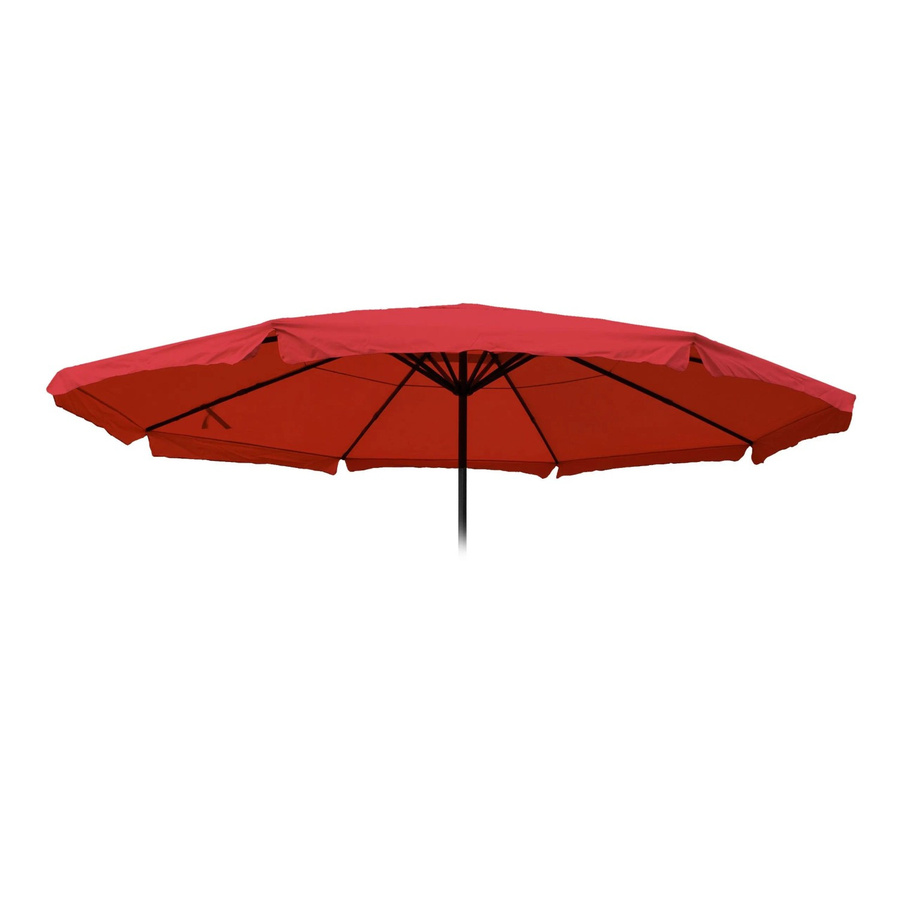 MCW Ersatz-Bezug für Sonnenschirm Carpi Pro mit Volant aus Polyester, Durchmesser: 5 m, Farbe: Bordeaux - Bild 3
