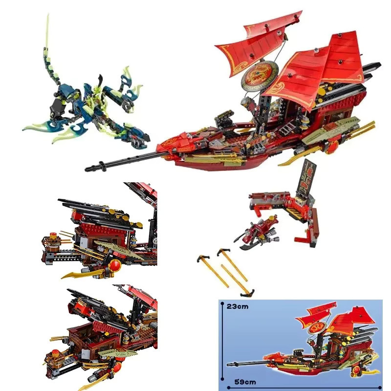 Destiny Bounty Bausteine Raumschiff Drachenboot, Bausteine Spielzeug - Bild 4