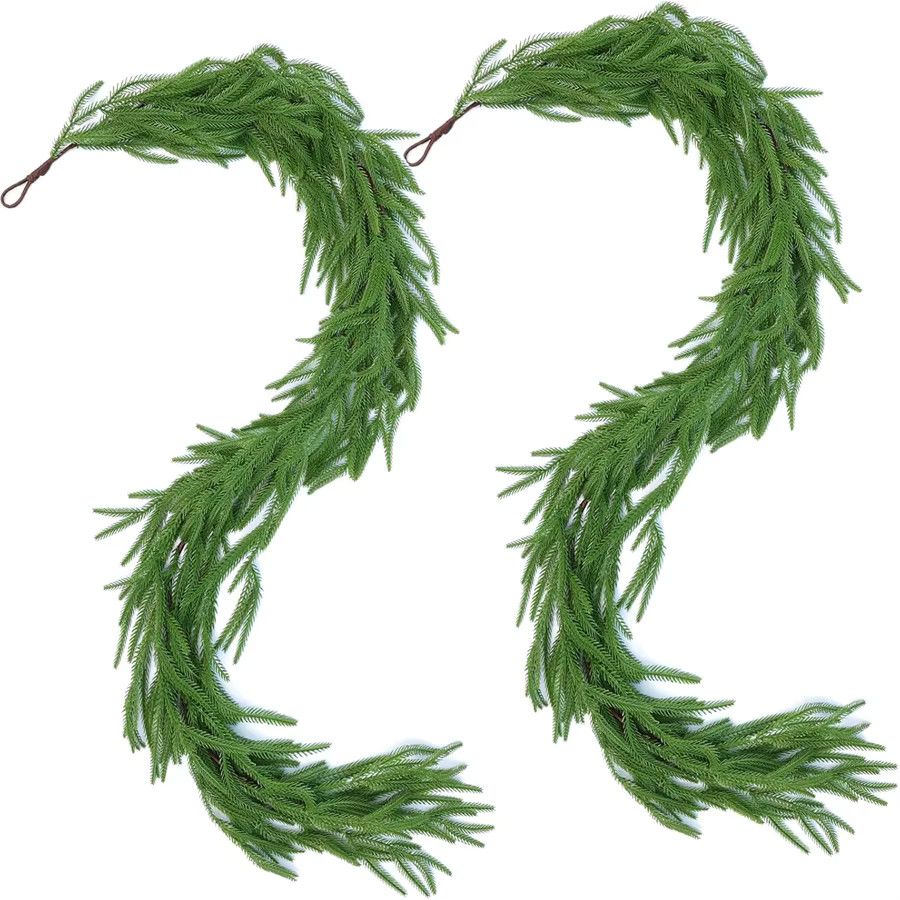 Künstliche Rattan-Ranken von smr in Grün für Weihnachtsbaum, Kranz und Garten-Dekoration - Bild 5