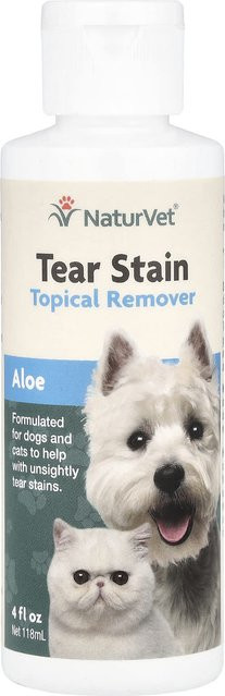 NaturVet Tränenflecken Entferner mit Aloe, 118 ml, für Hunde und Katzen - Bild 1