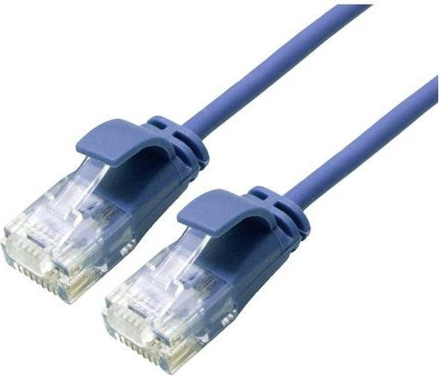 Roline RJ45 Patchkabel CAT 6a U/UTP Ethernet LAN in Blau, Länge: 5,00 m - Bild 1
