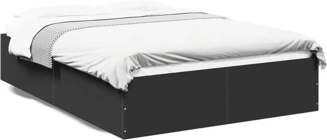vidaXL Bettgestell modern in Schwarz aus Holzwerkstoff - Bild 1