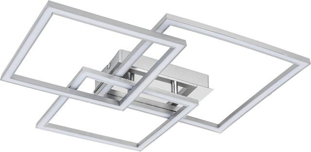 NOLO LED-Deckenleuchte Triple in Silber aus Kunststoff, B/H/T: 45 x 8 x 49,5 cm - Bild 1