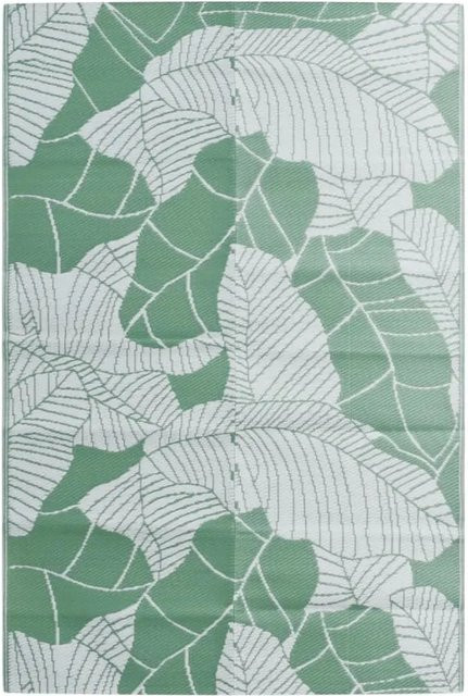 vidaXL Outdoor-Teppich ARAKIL in Grün mit Jacquard-Muster aus Polypropylen, B/T: 120 x 180 cm - Bild 1