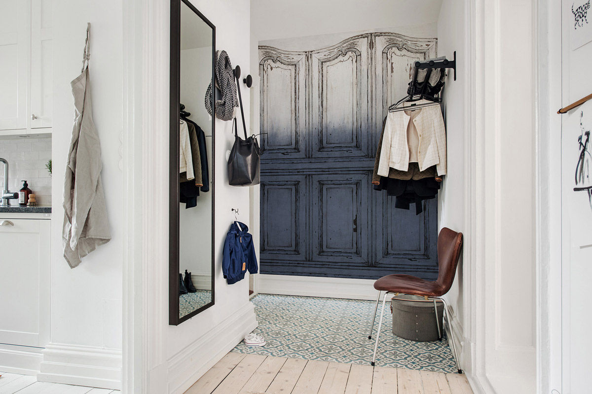 Rebel Walls Mural Parisian Panels Dip Dye Blue Fototapete aus Vlies mit Stadtmotiv - Bild 4