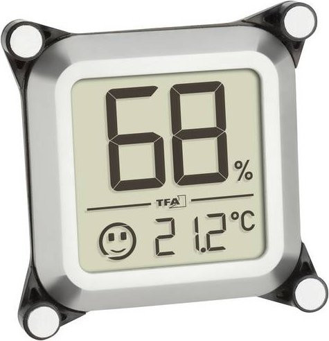 TFA Dostmann Thermo-Hygrometer Humidore Silber 30.5056.54 - Bild 1