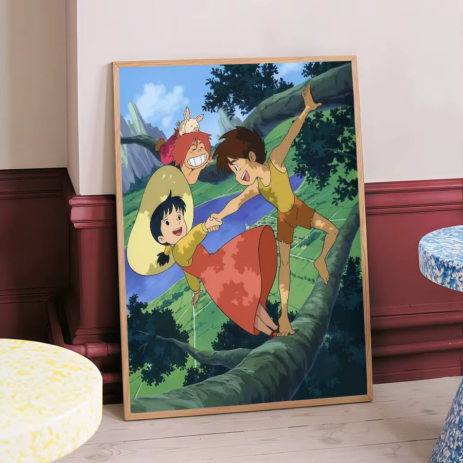 Future Boy Conan Anime Poster Wasserfester Papieraufkleber in Mehrfarbig für Ästhetische Wandgestaltung - Bild 5