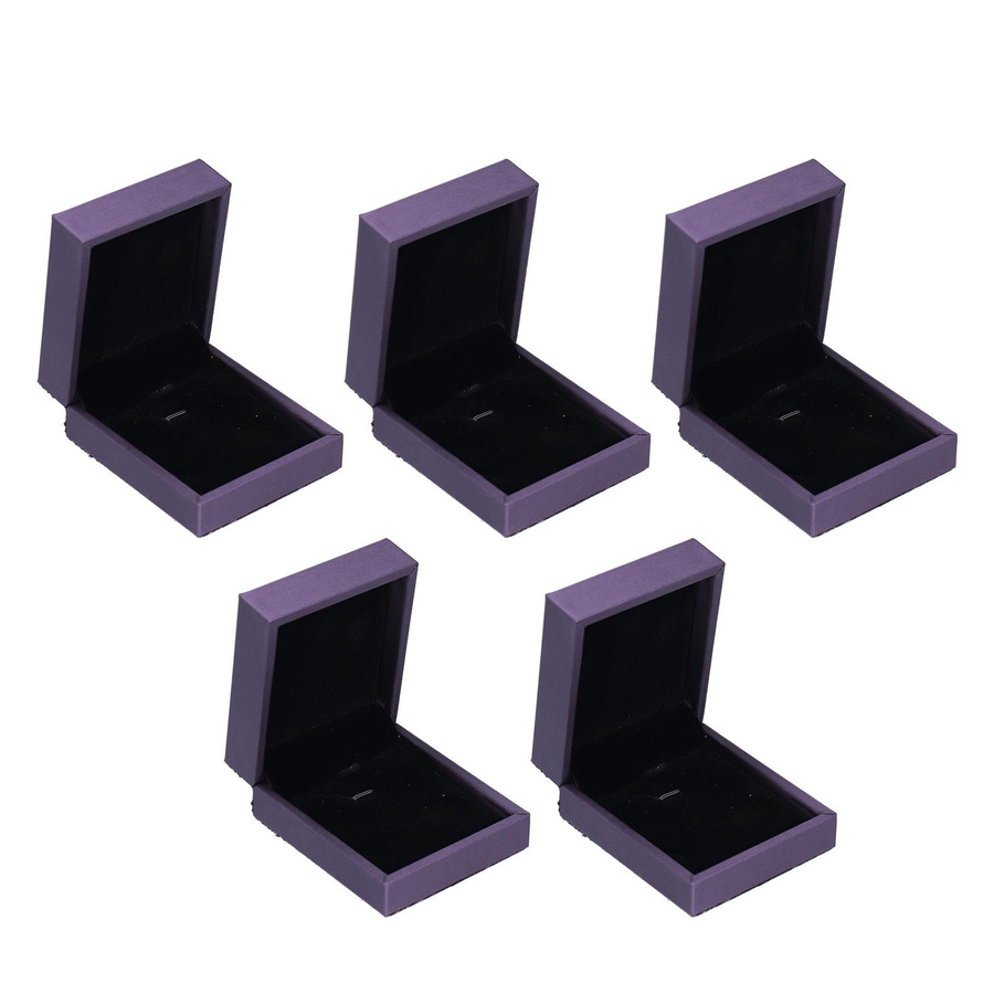 5er Set Schmuckverpackungsboxen von KONNWEI als exquisite Ohrring-Organizer-Etuis aus Stoff und Plüsch für dein Zuhause oder dein Schmuckgeschäft - Bild 5
