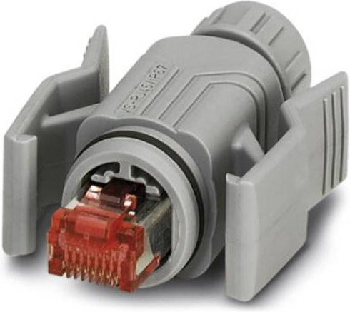 Phoenix Contact RJ45-Steckverbinder CUC-V06-C1PGY-S/R4CE8:1 1414383, gerade, 8 Polzahl, Grau - Bild 1