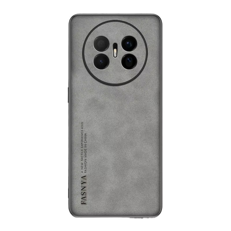Schutzhülle aus Lammfell-Leder für Huawei Mate 70 Air und Mate 70 Pro in Rot mit Objektivschutz und stoßfester TPU-Stoßstange - Bild 4