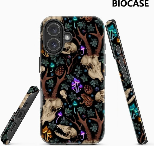 Mystic Forest Handyhülle für iPhone 17 16 15 14 13 12 Pro Max Plus mit doppelschichtiger Rückseite in Multicolour - Bild 1