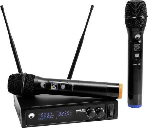 Omnitronic E-FLEX 2 UHF Funkmikrofon-Set in Schwarz - Bild 1