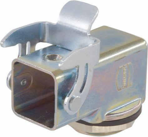 HARTING Einschraubgehäuse 19 62 003 1160 19620031160 aus Zinkdruckguss in Silber - Bild 1