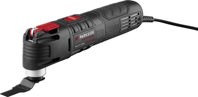 Parkside Performance Multifunktionswerkzeug PPFMW 550 A1 in Schwarz mit Zubehör für Schleifen und Schneiden - Bild 1