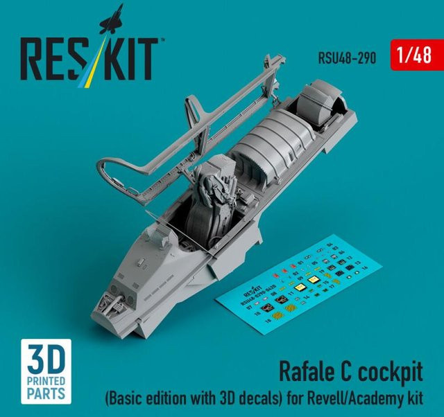 Revell Rafale C Cockpit, Basic Edition mit 3D Decals, 3D-gedruckt - Bild 1
