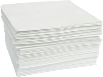 Ölbindevlies Tücher First in Weiß mit Perforierung, 100 Stück, Aufnahme: 108 l, Länge: 50 cm, Breite: 40 cm - Bild 1