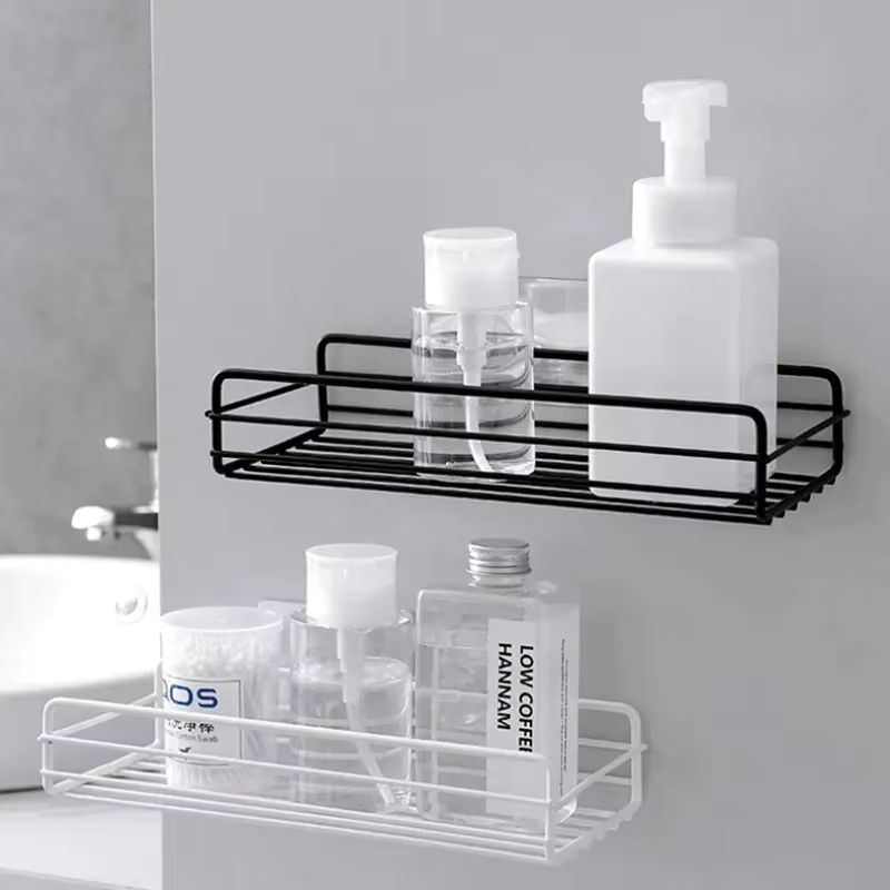 YANKE Badezimmer Eckregal aus Eisen zur Wandmontage in Weiß für Dusche und Shampoo Organizer - Bild 3