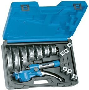 Gedore Handrohrbieger-Satz 245610, hydraulisch, 8-teilig, blau - Bild 1