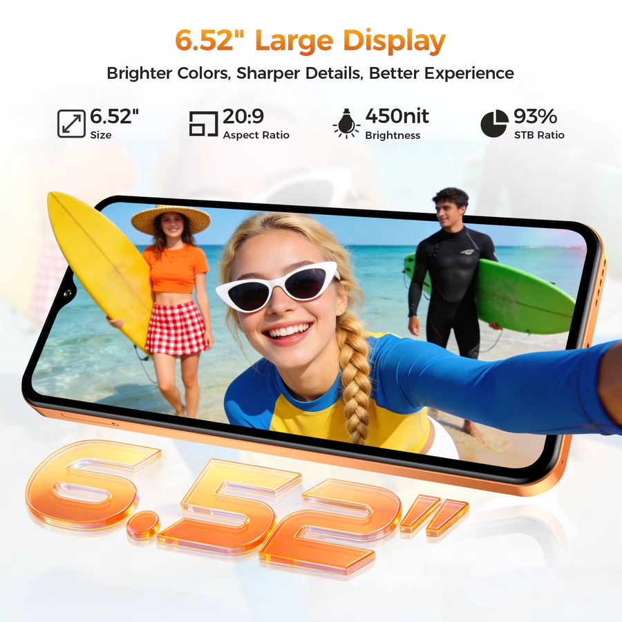 OUKITEL C17 Smartphone in Silber mit Android 16, 6,52-Zoll-Display, 12 GB RAM, 32 GB ROM und 5000 mAh Akku - Bild 2