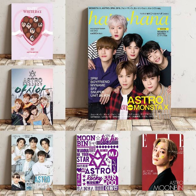A-Astro Kpop Poster Wasserdichter Wandkunstaufkleber Multicolour für Wohnzimmer und Bar Dekor - Bild 1