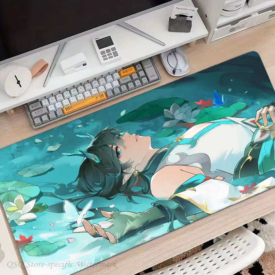 Dan Heng Anime Honkai Star Rail Mauspad XXL Multicolor rutschfest für Gaming und Büro - Bild 2