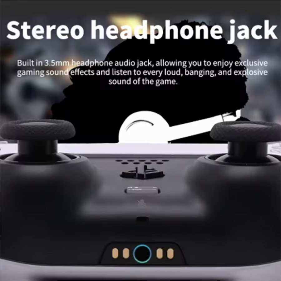 TingDong Ersatzteil-Set für PS5 DualSense 5 Controller: 3,5 mm Audio-Kopfhöreranschluss und Ladeanschluss in Schwarz - Bild 2