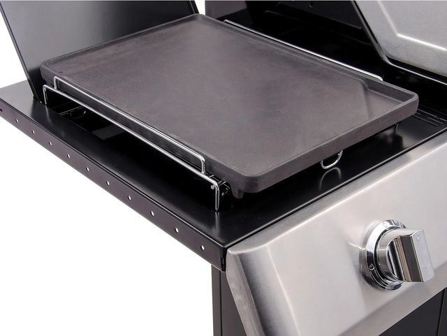 Char-Broil Gussgrillplatte aus Gusseisen in Schwarz, B/T: 25,4 x 37 cm - Bild 1