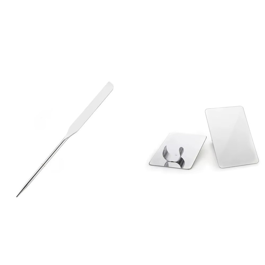 CNKESS Edelstahl-Palettentablett-Set mit Spatel, 2-teilig, Unisex - Bild 2