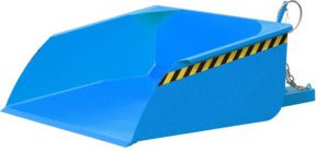 Bauer Staplerschaufel BSI 75 mit Seilzug-Entriegelung, Stahl lackiert, Lichtblau, B/T/H: 133 x 181 x 71 cm, 0,75 m³, bis 1000 kg - Bild 1