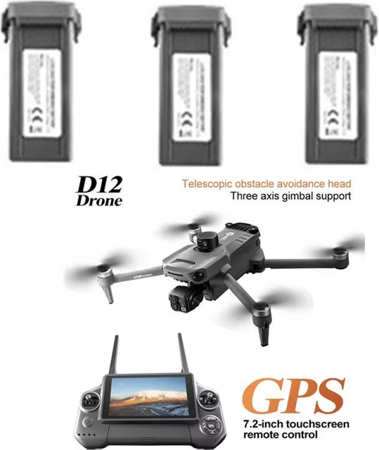 FANHANG D12 RC Drohnenbatterie Li-Poly-Akku mit 4500 mAh und 11,4 V für D12 GPS Drohnen - Bild 1