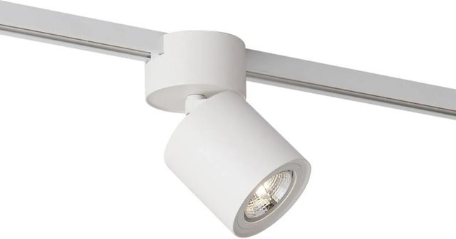 QAZQA Moderner LED-Strahler Iconic Roto in Weiß für 1-Phasen-Schienensysteme mit GU10 Fassung und Dimmfunktion - Bild 1