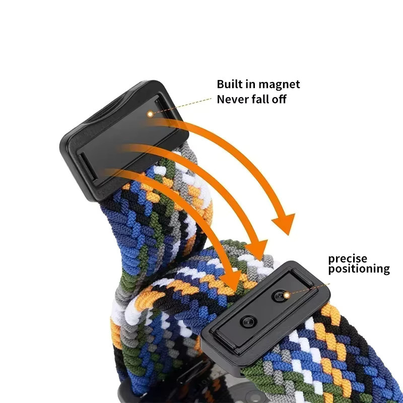 Xiaomi Uhrenarmband, geflochtenes Nylon, Textil/NATO, Bunt, Unisex - Bild 2
