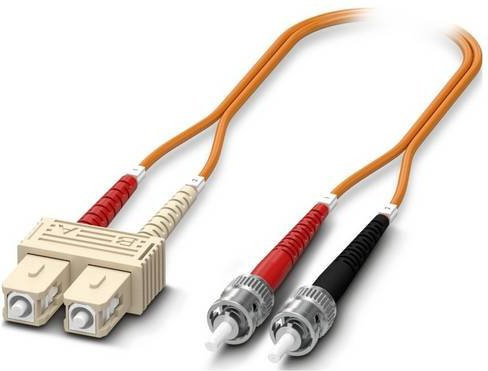 Phoenix Contact Ethernet-LWL-Kabel OM2 in Orange, FOC-ST:PA-SC:PA-OM2:D01/10 - Bild 1