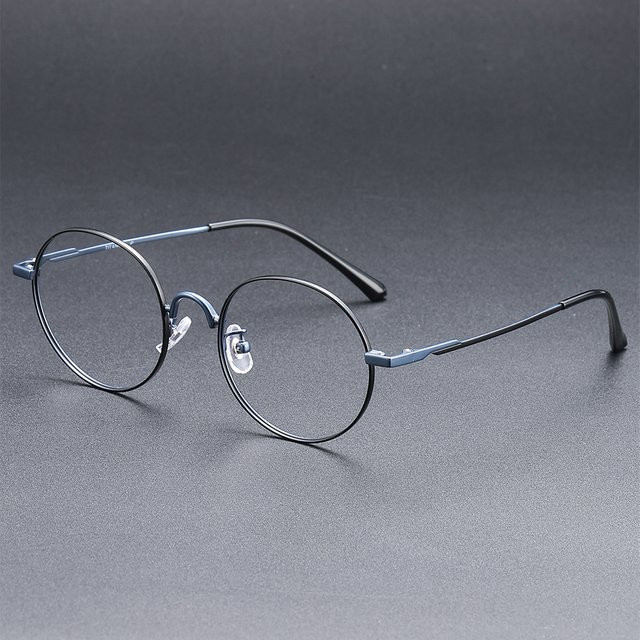 Hindfield Korrektionsbrille, runder Rahmen, Vollrand, Titan, round - Bild 1
