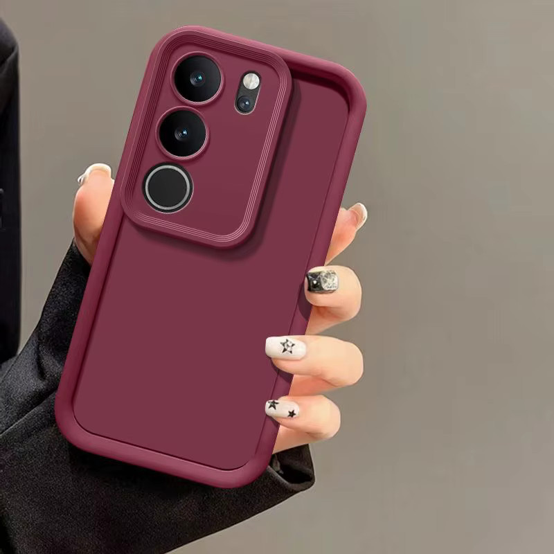Luxus Softcover für vivo V29, V29 Pro, V27, V27 Pro und V27e in Matt-Optik, Farbe: Braun - Bild 2